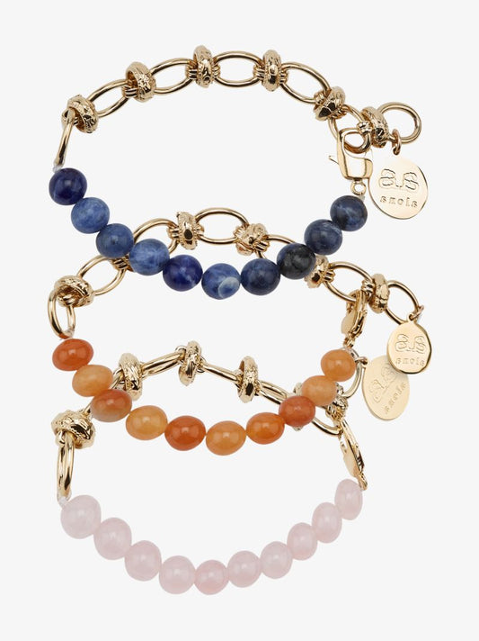 Gold-plated Ayla Quartz Bracelet Set
