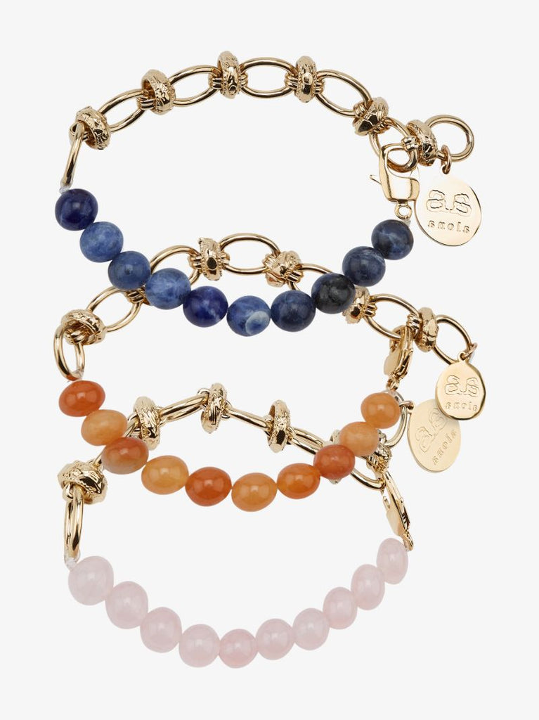 Gold-plated Ayla Quartz Bracelet Set