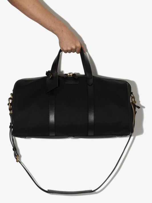 Black Canvas Holdall Bag