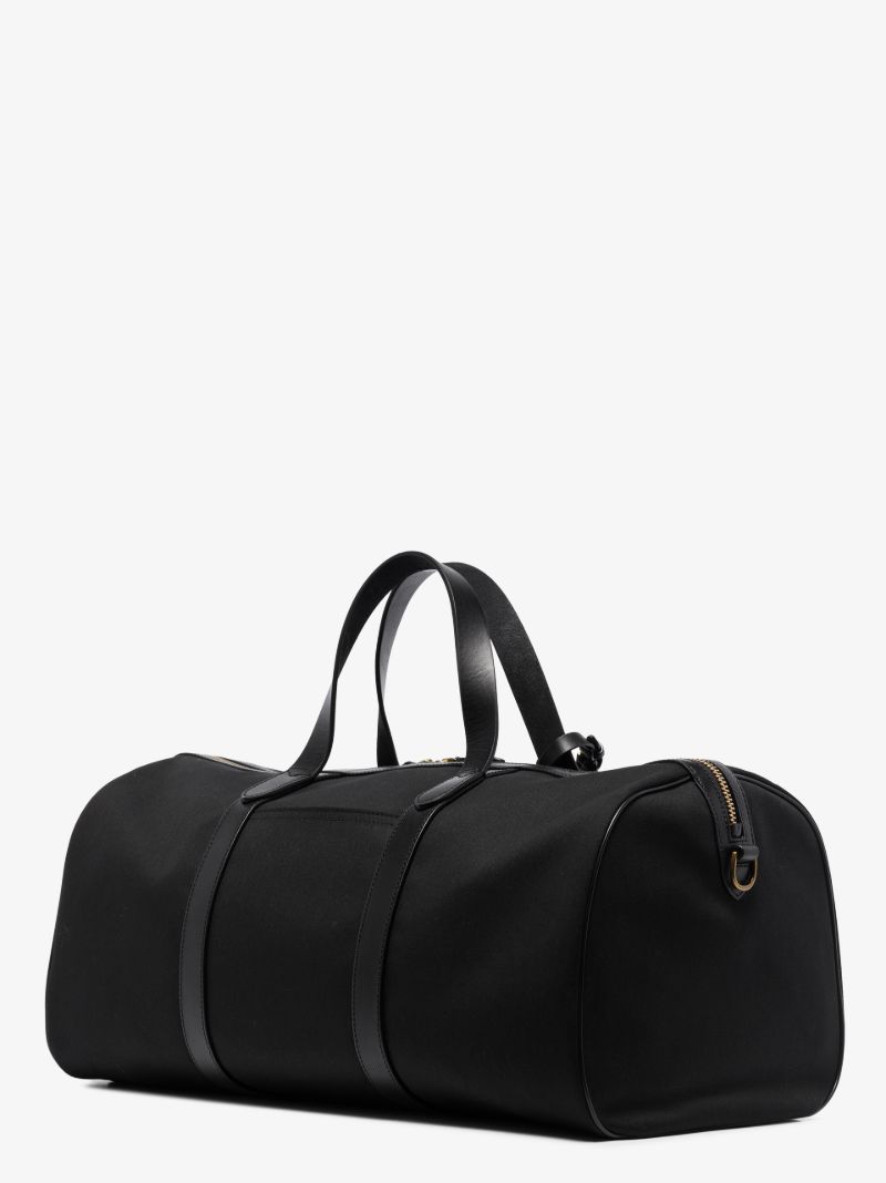 Black Canvas Holdall Bag
