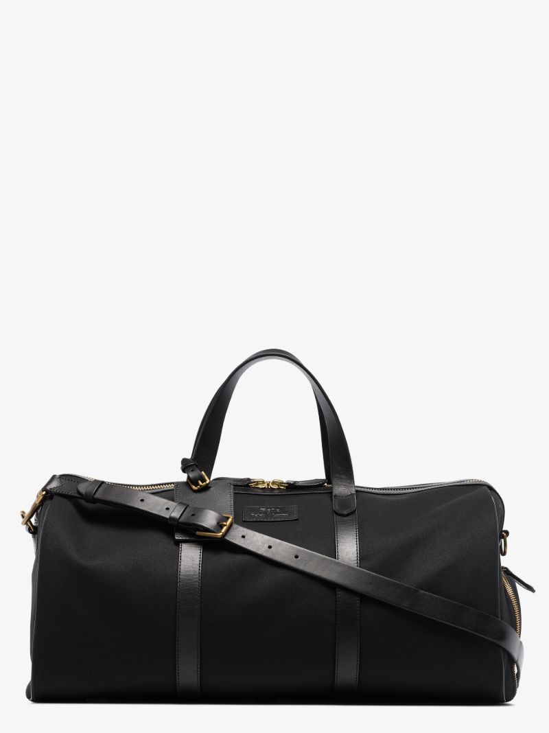 Black Canvas Holdall Bag