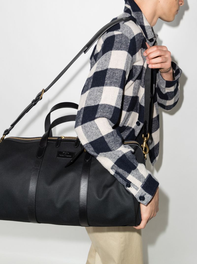 Black Canvas Holdall Bag