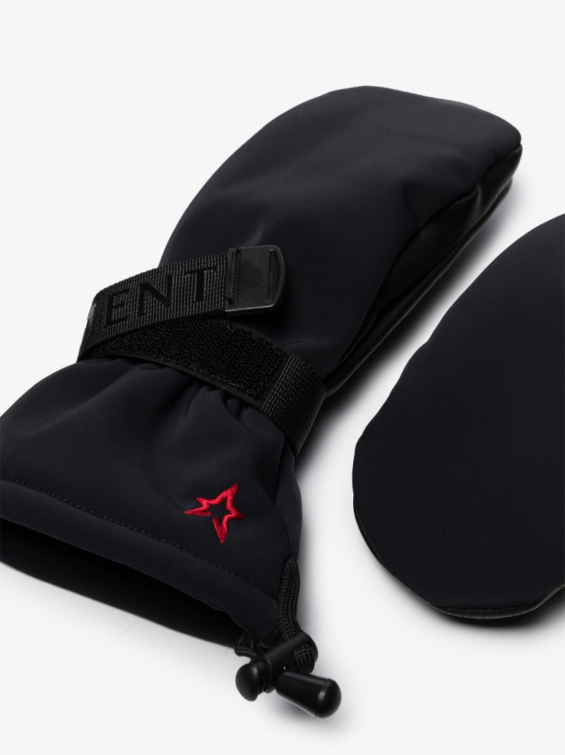 Black Davos Padded Ski Gloves