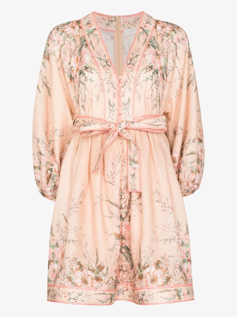 Moonshine Floral Print Mini Dress