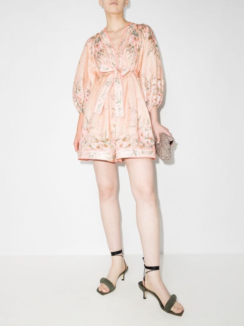 Moonshine Floral Print Mini Dress