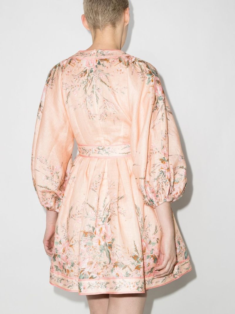 Moonshine Floral Print Mini Dress