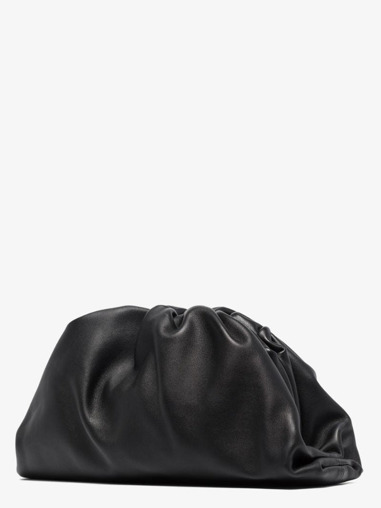 Black Teen Pouch Leather Clutch Bag