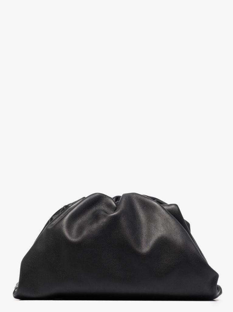 Black Teen Pouch Leather Clutch Bag
