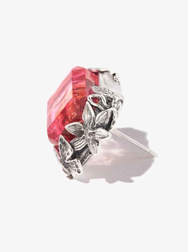 Sterling Silver Orsay Crystal Stud Earring