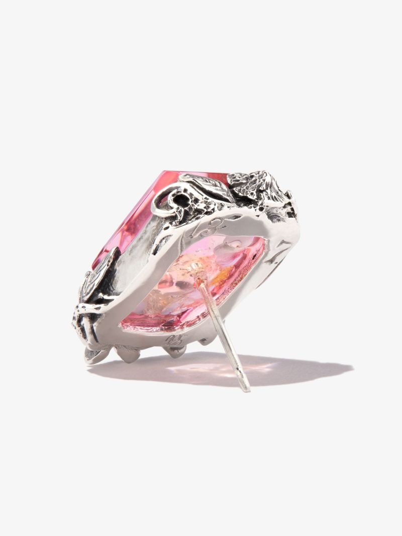 Sterling Silver Orsay Crystal Stud Earring