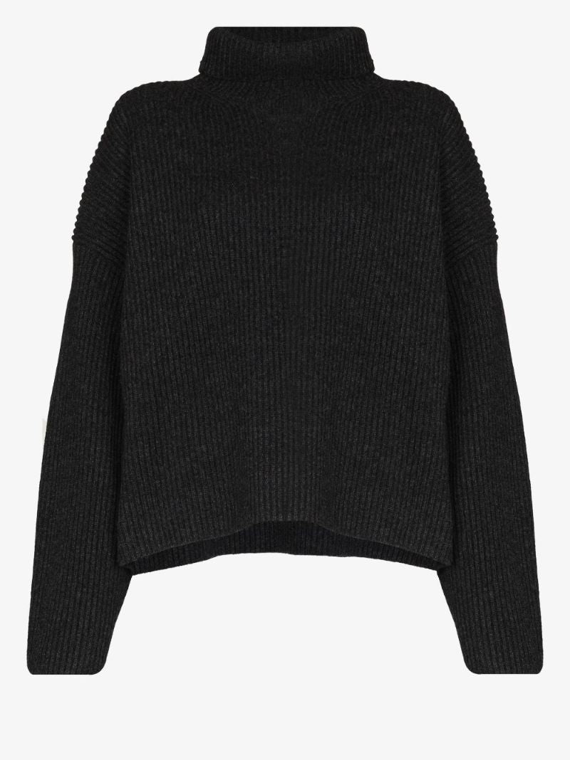 Grey Roll-neck Sweater