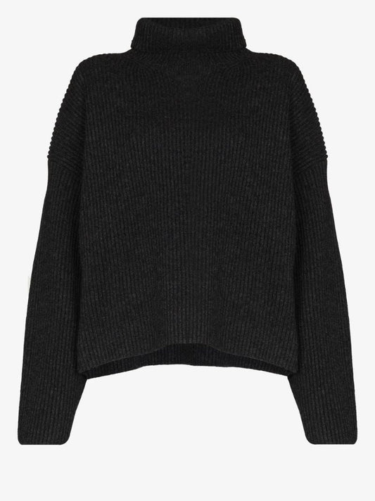 Grey Roll-neck Sweater