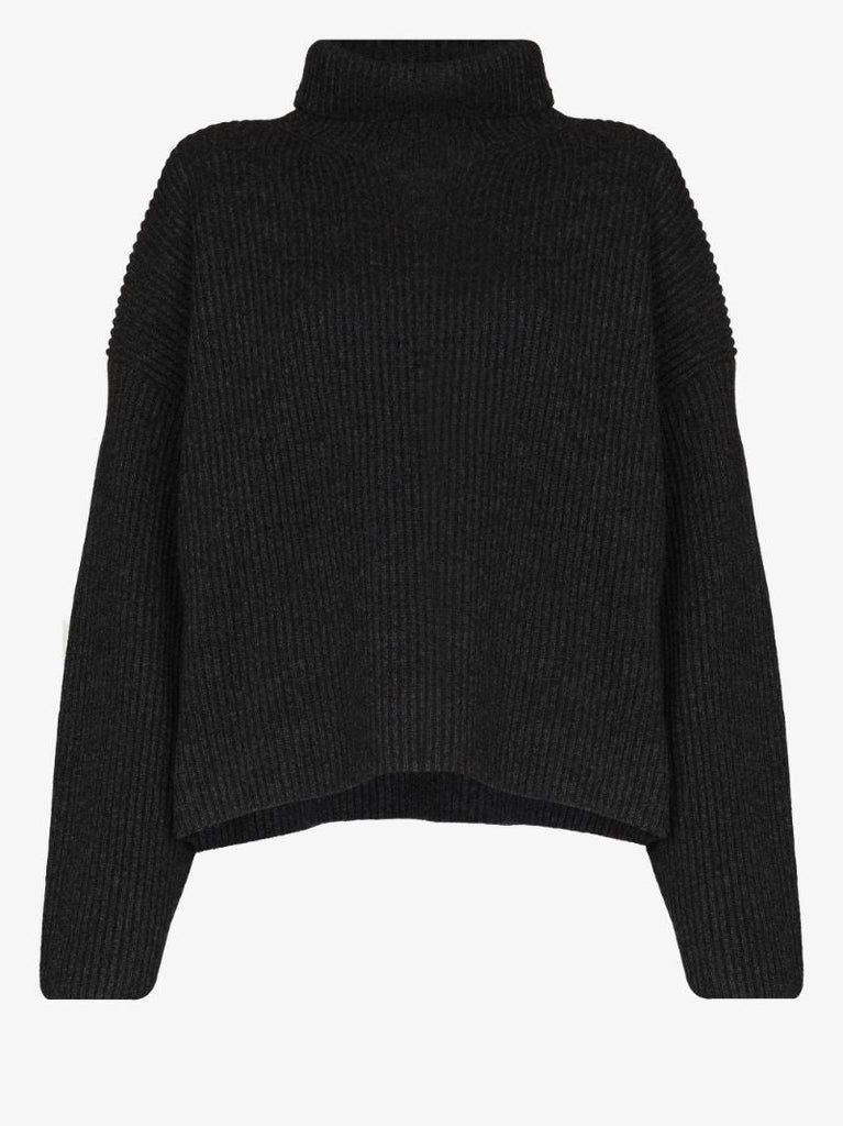 Grey Roll-neck Sweater