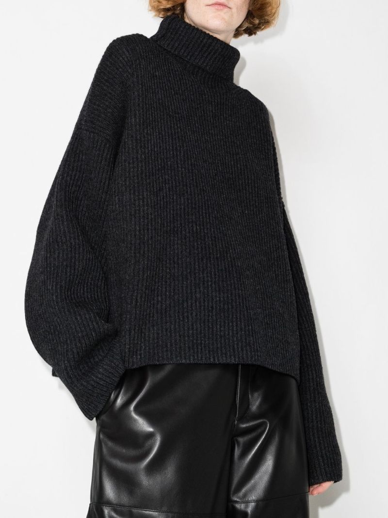 Grey Roll-neck Sweater