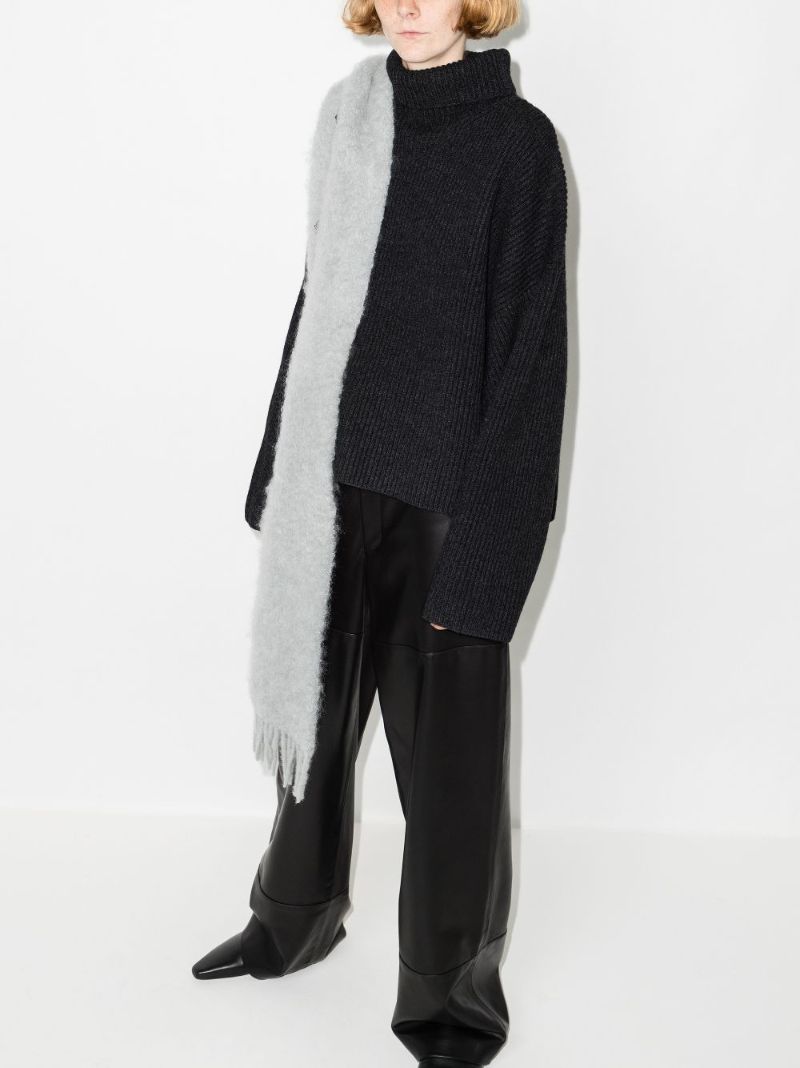 Grey Roll-neck Sweater