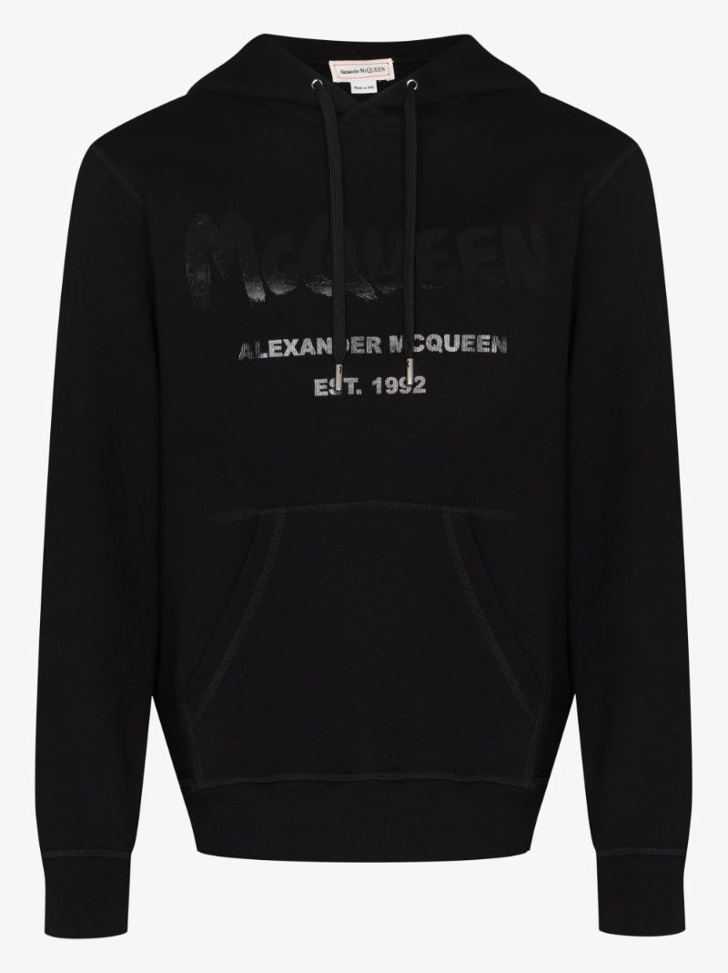 Graffiti Logo Cotton Hoodie