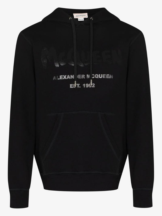 Graffiti Logo Cotton Hoodie