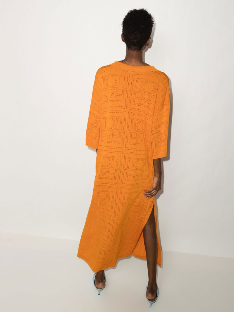 Monogram Pointelle Maxi Dress