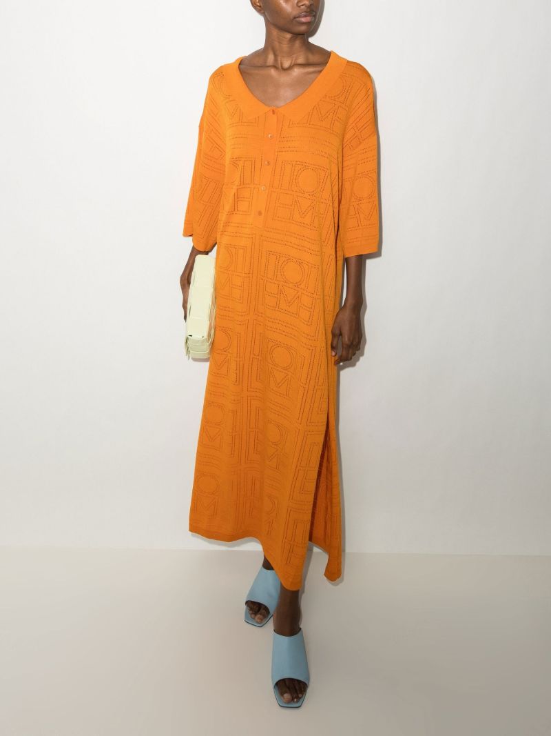 Monogram Pointelle Maxi Dress
