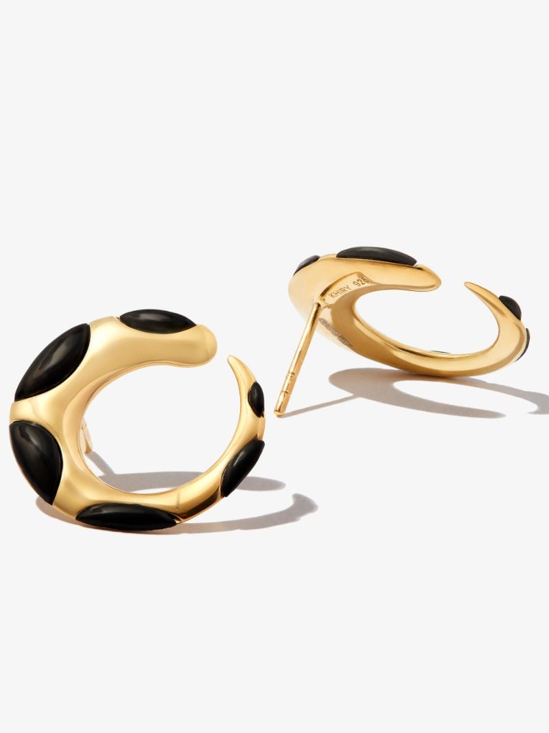 Gold Vermeil Khartoum Onyx Stud Earrings