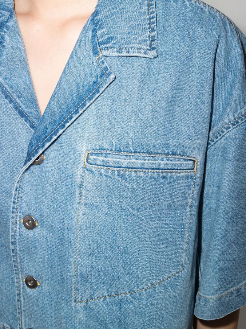 Cropped Denim Shirt