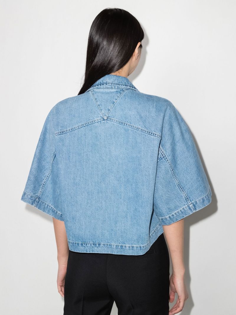 Cropped Denim Shirt