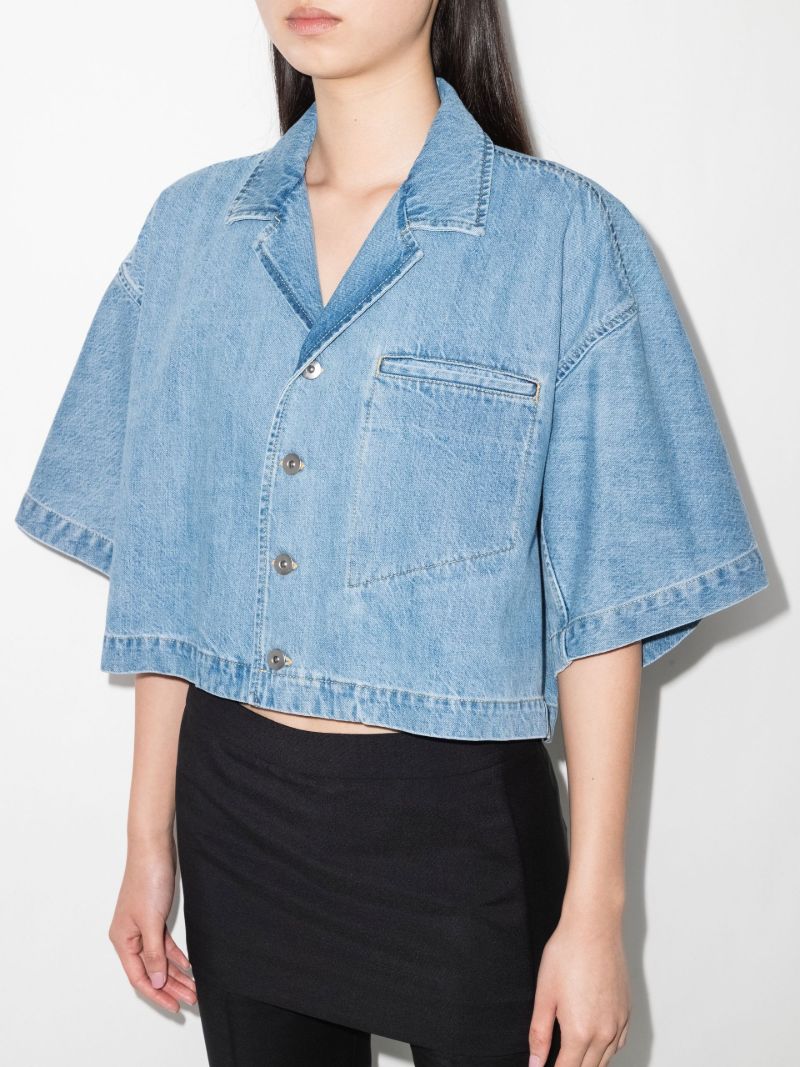 Cropped Denim Shirt