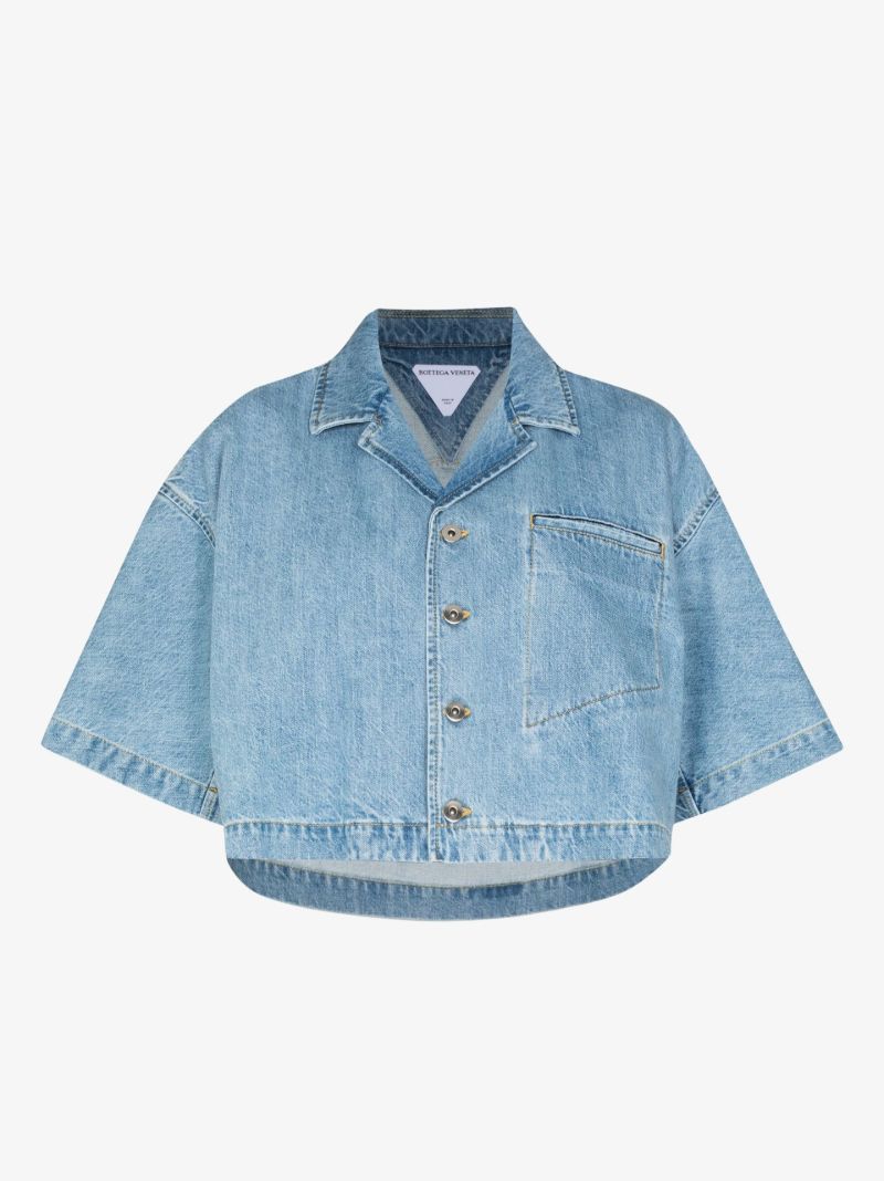 Cropped Denim Shirt