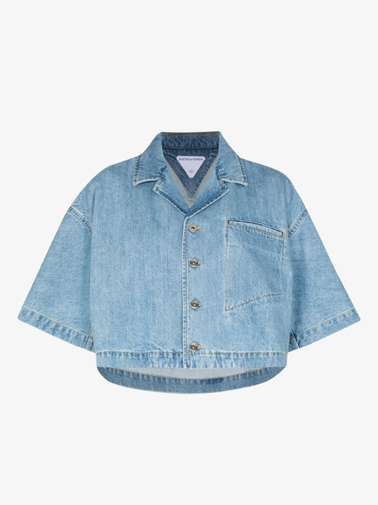 Cropped Denim Shirt