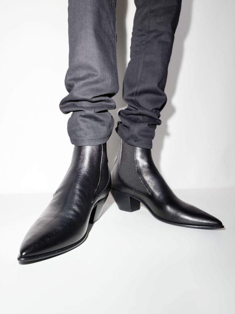 Black Ellis 50 Leather Chelsea Boots
