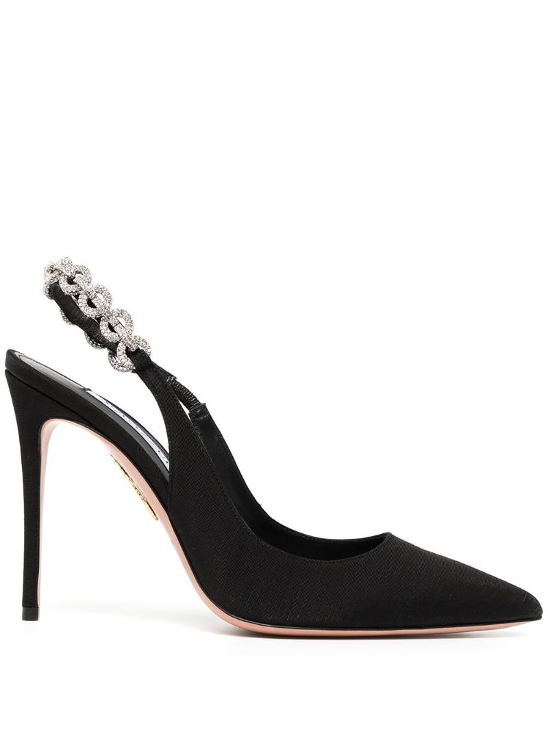 Black Love Link 105 Silk Pumps