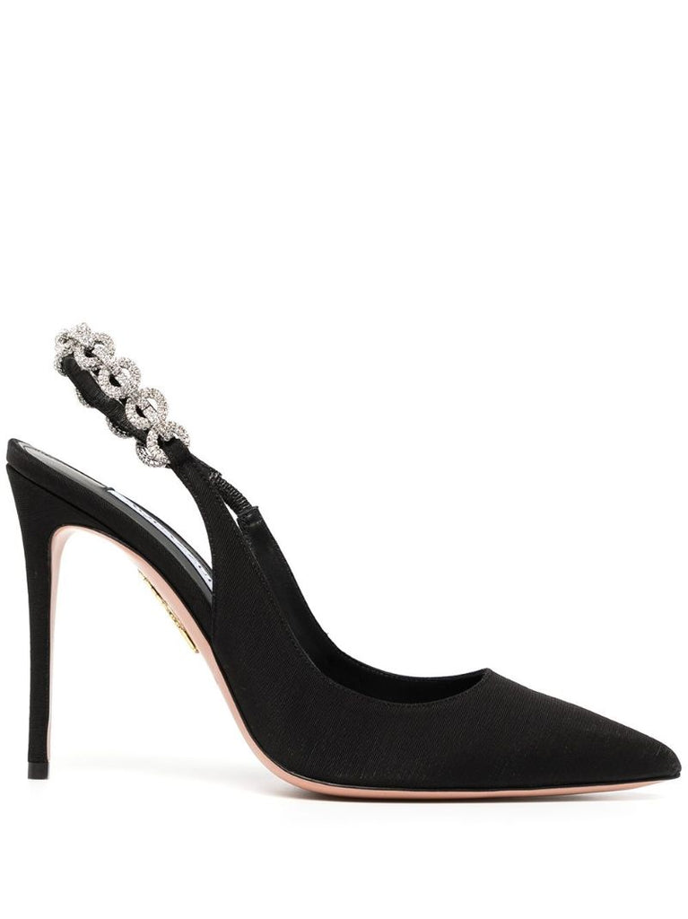 Black Love Link 105 Silk Pumps