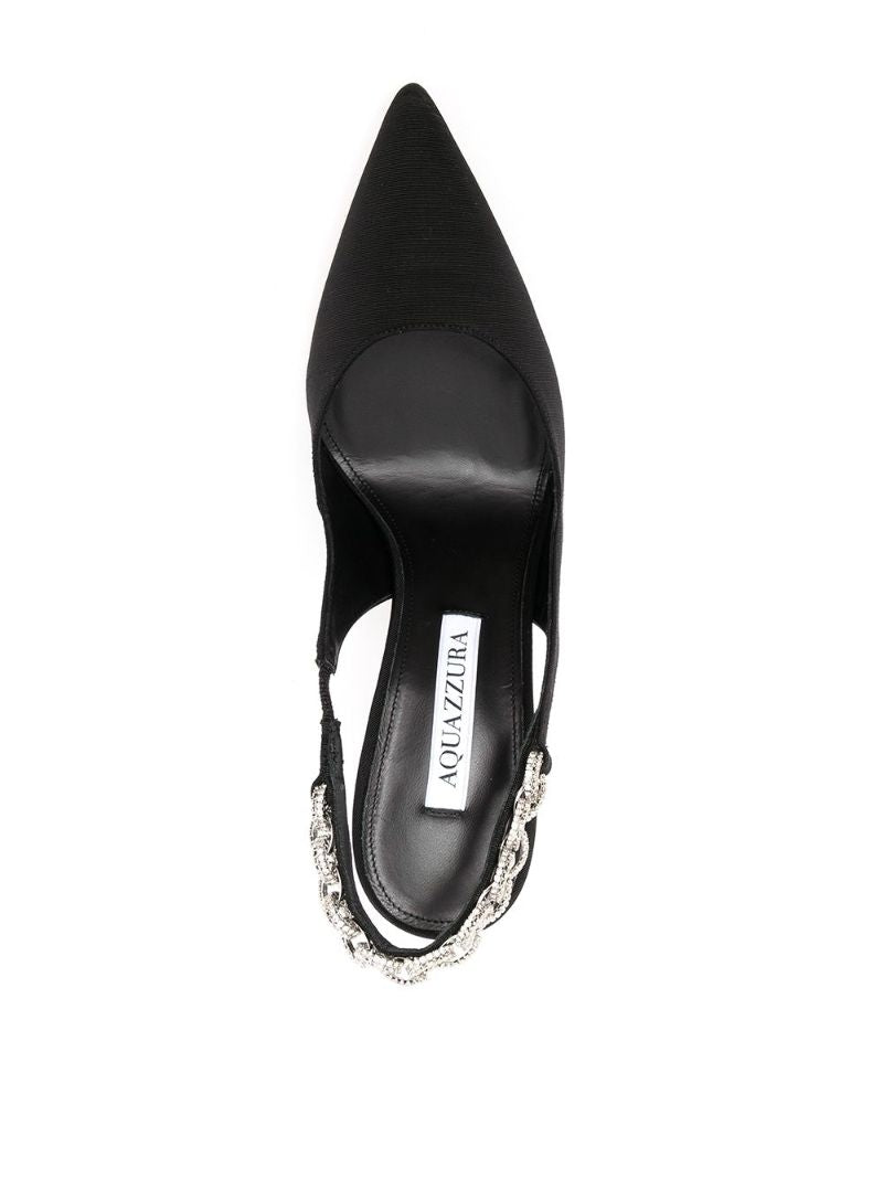 Black Love Link 105 Silk Pumps