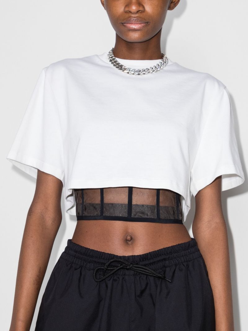Cropped Corset Cotton T-shirt