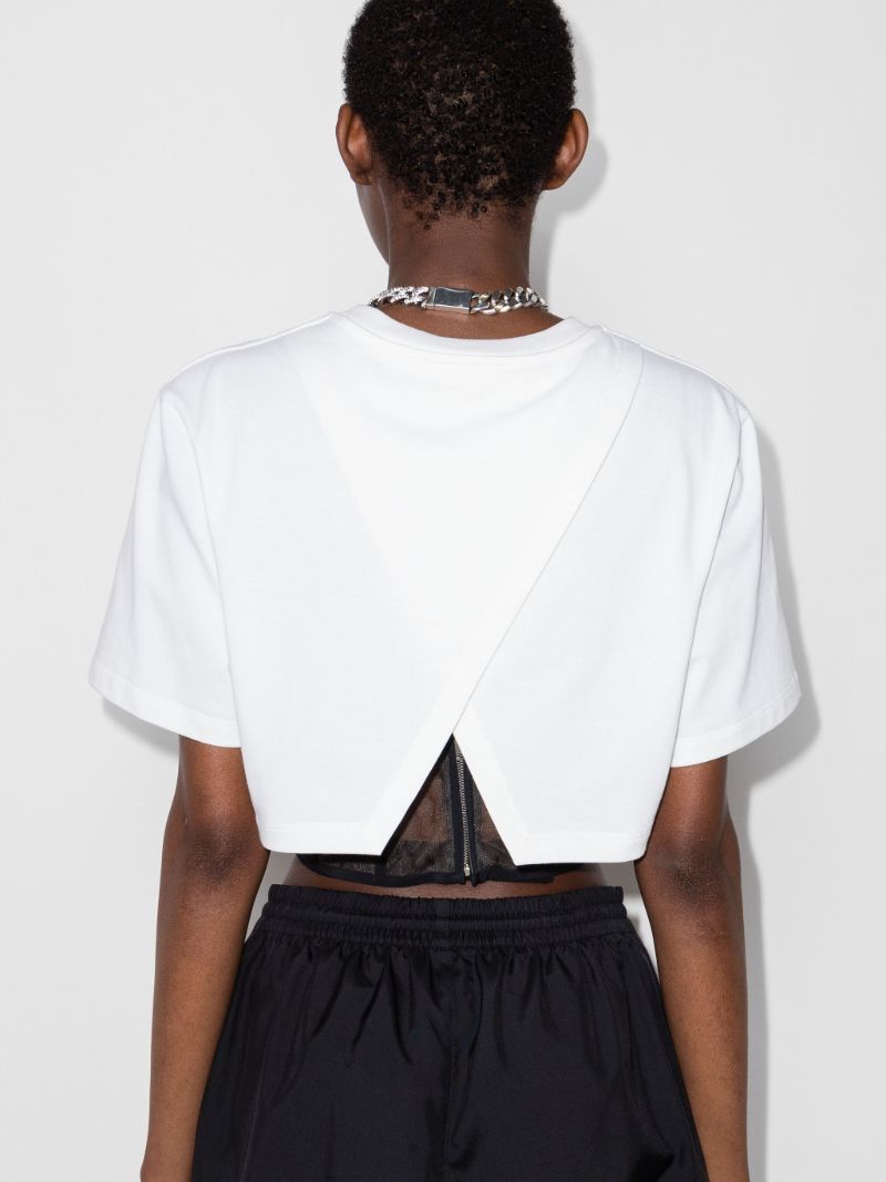 Cropped Corset Cotton T-shirt