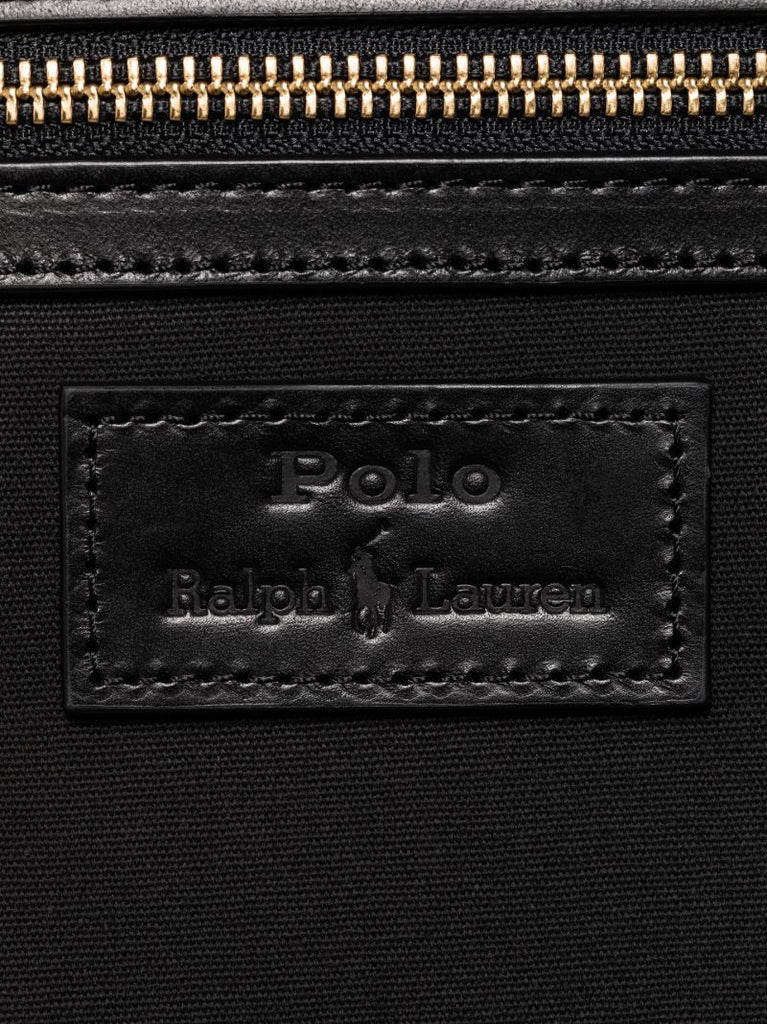 Black Logo Canvas Backpack