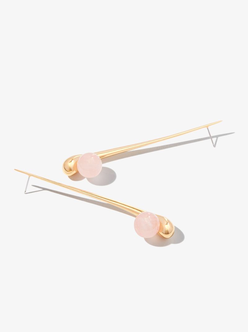 Gold Vermeil Adisa Quartz Drop Earrings