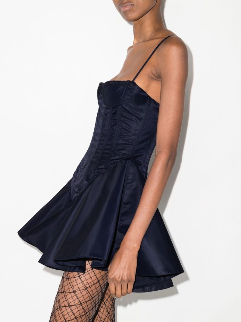Peplum Flared Mini Dress