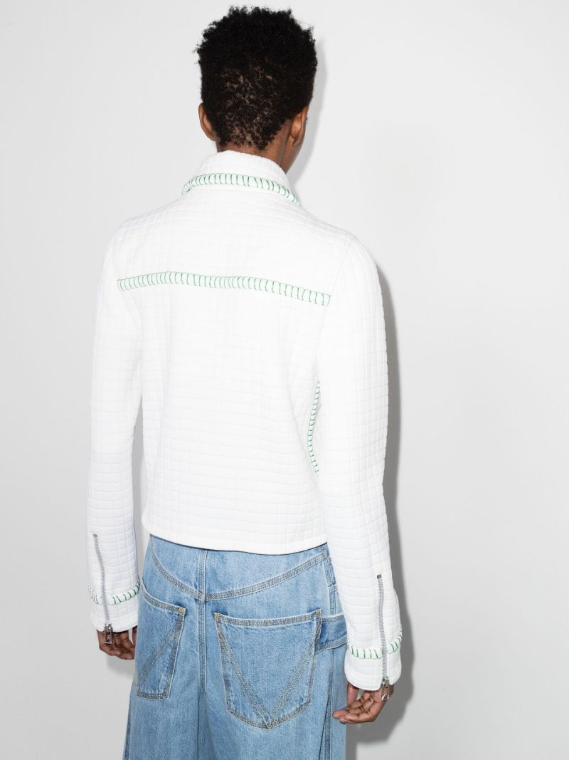 Topstitched MatelassÃ_x0083_Â© Jacket