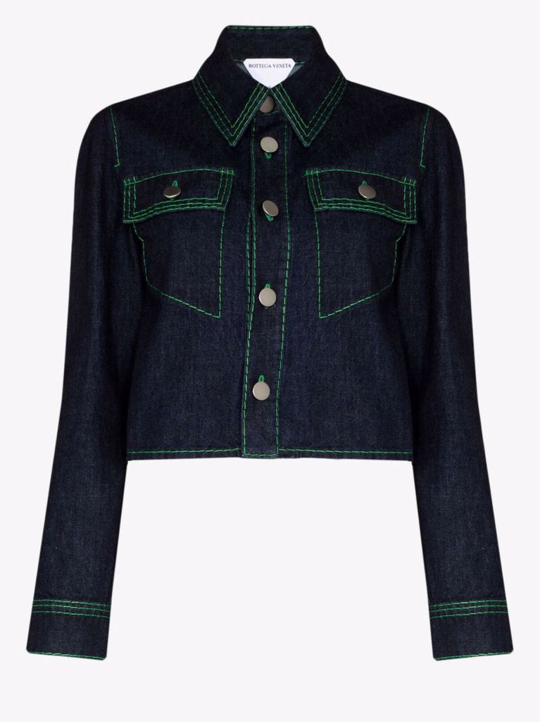 Contrast Stitch Denim Shirt