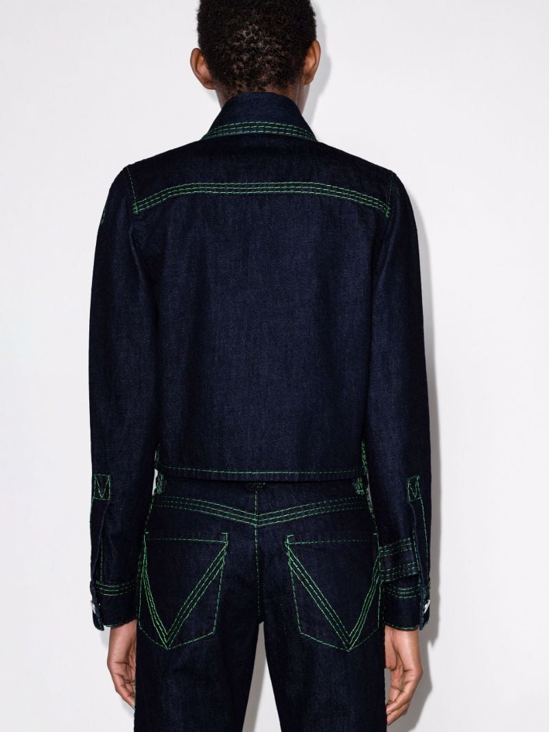 Contrast Stitch Denim Shirt