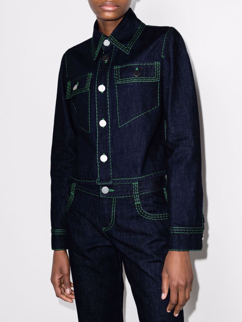 Contrast Stitch Denim Shirt