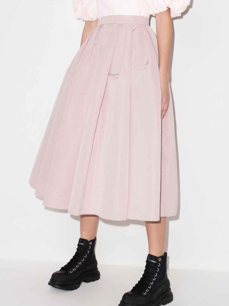 Pleated Midi Skirt