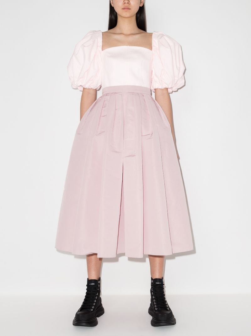 Pleated Midi Skirt