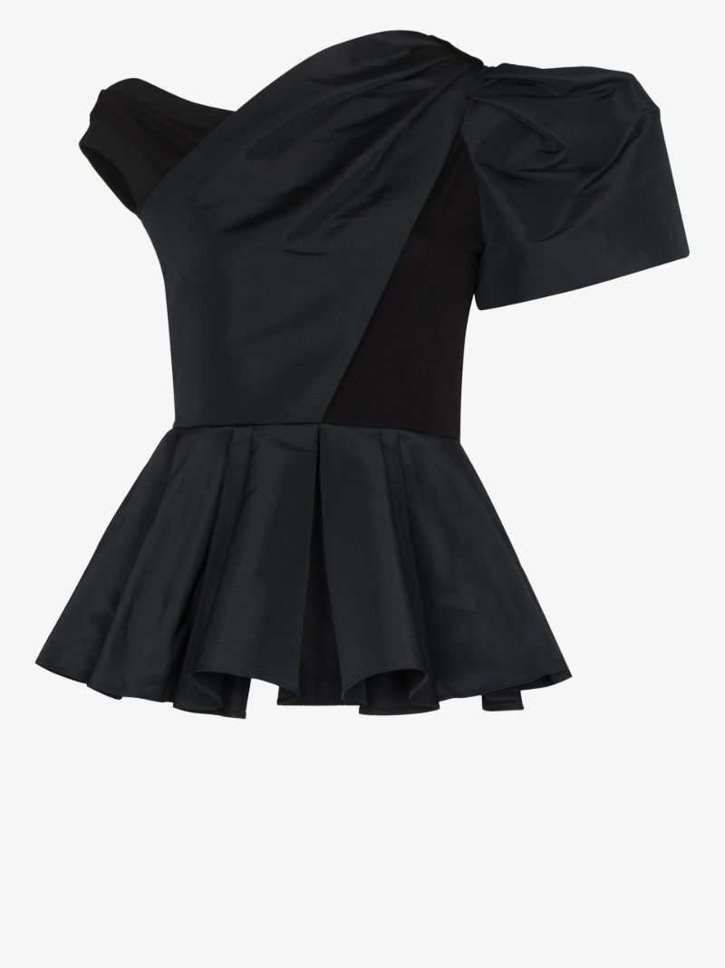 Asymmetric Peplum Top