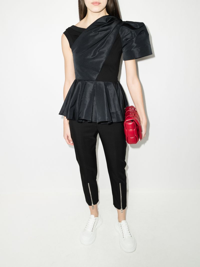 Asymmetric Peplum Top
