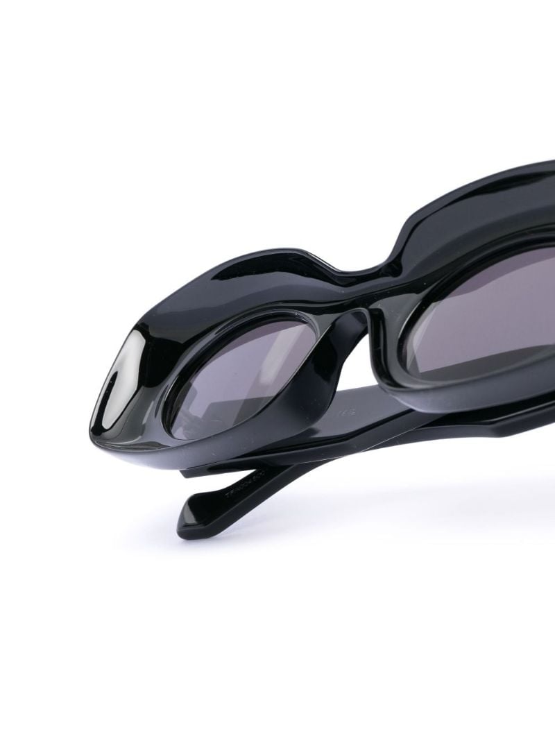 Black Oval Frame Sunglasses