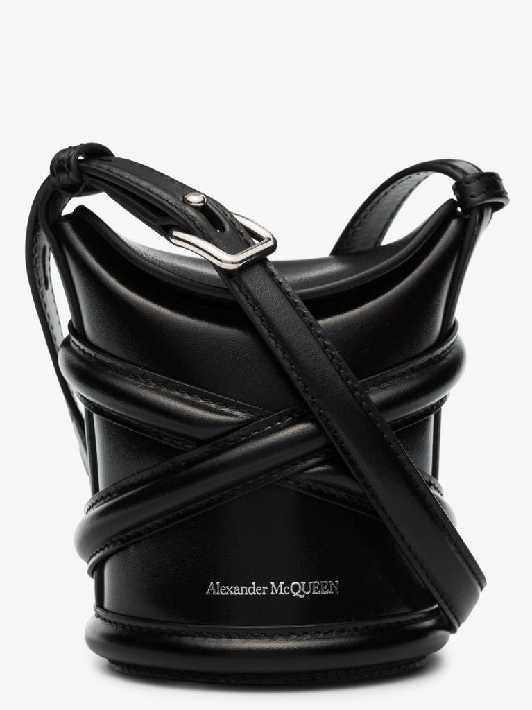 Black the Curve Mini Leather Cross Body Bag