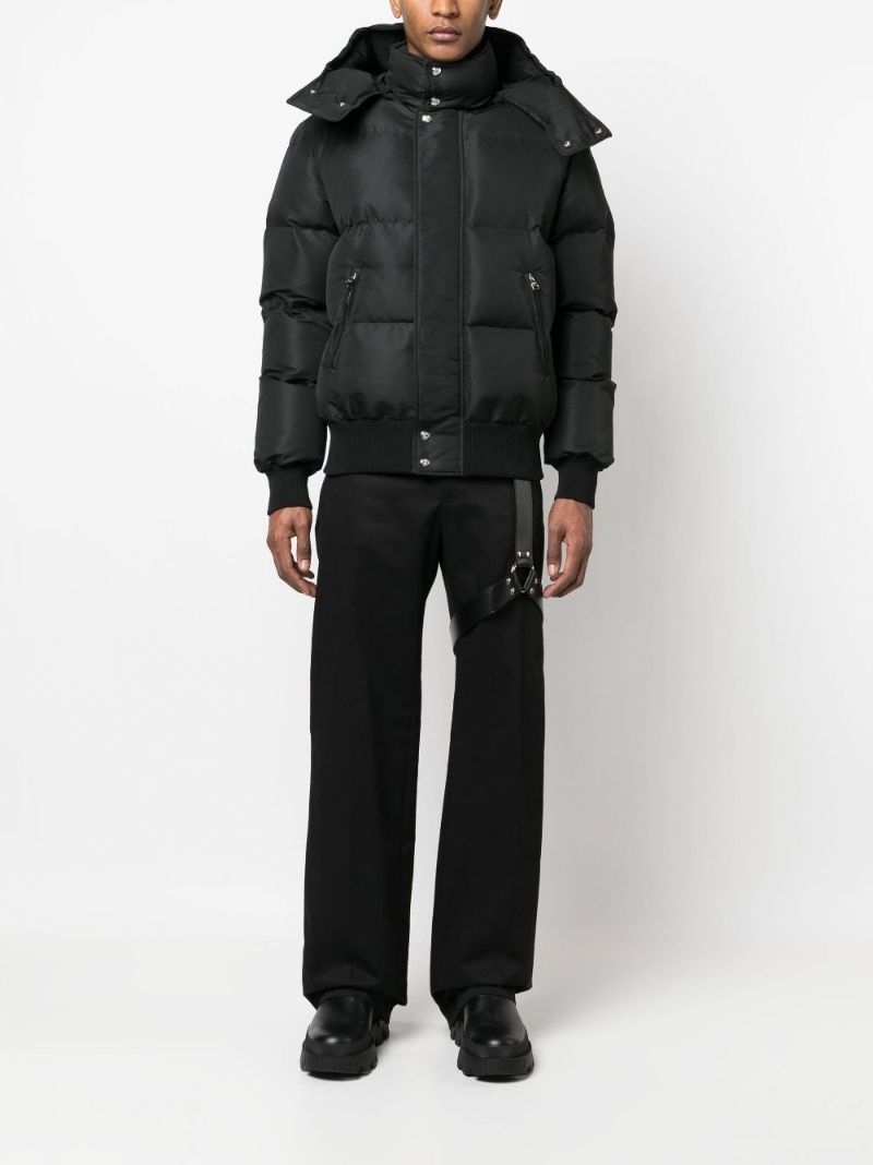 Black Grafitti Logo Puffer Down Jacket
