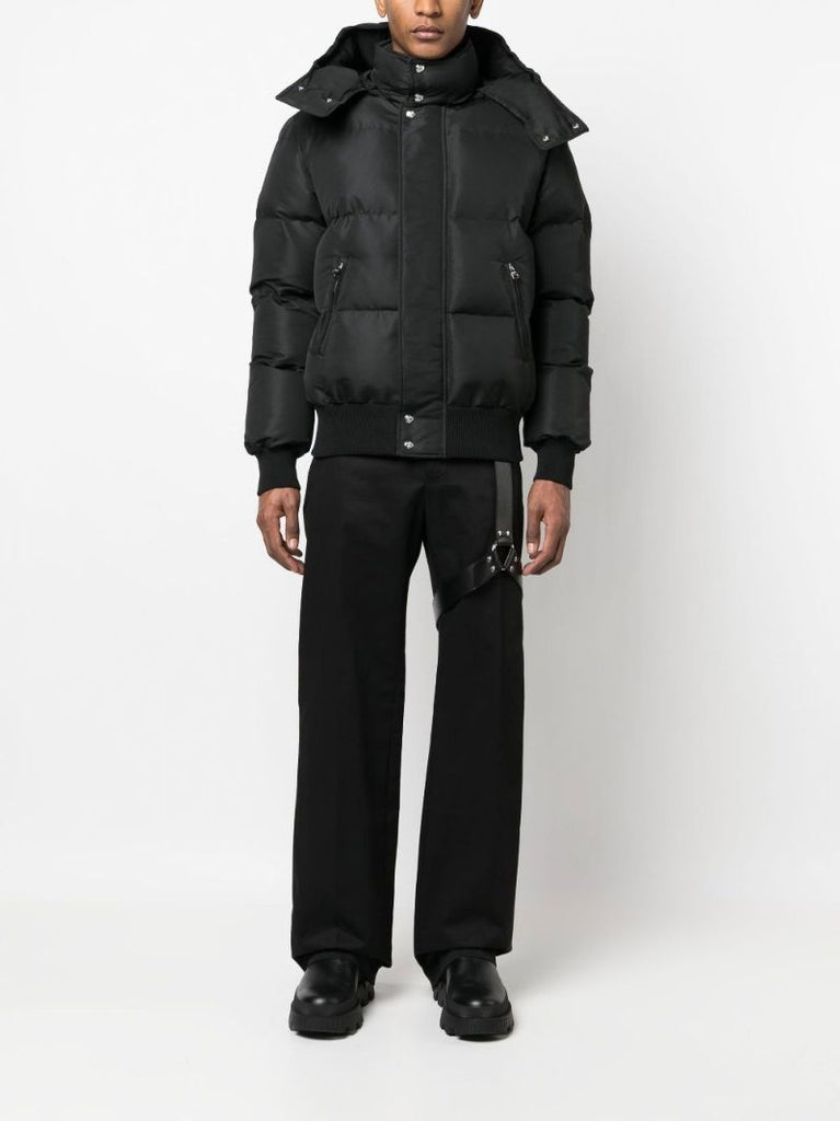 Black Grafitti Logo Puffer Down Jacket